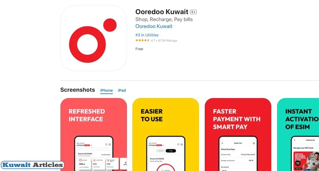 Ooredoo Recharge Online Kuwait